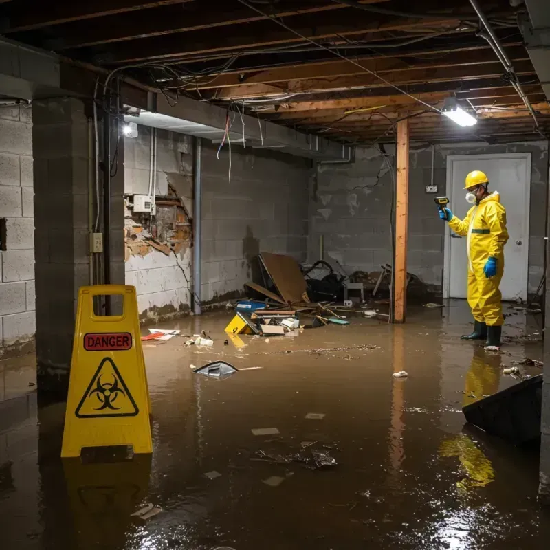 Flooded Basement Electrical Hazard in Carlton, MN Property