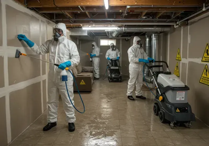 Basement Moisture Removal and Structural Drying process in Carlton, MN